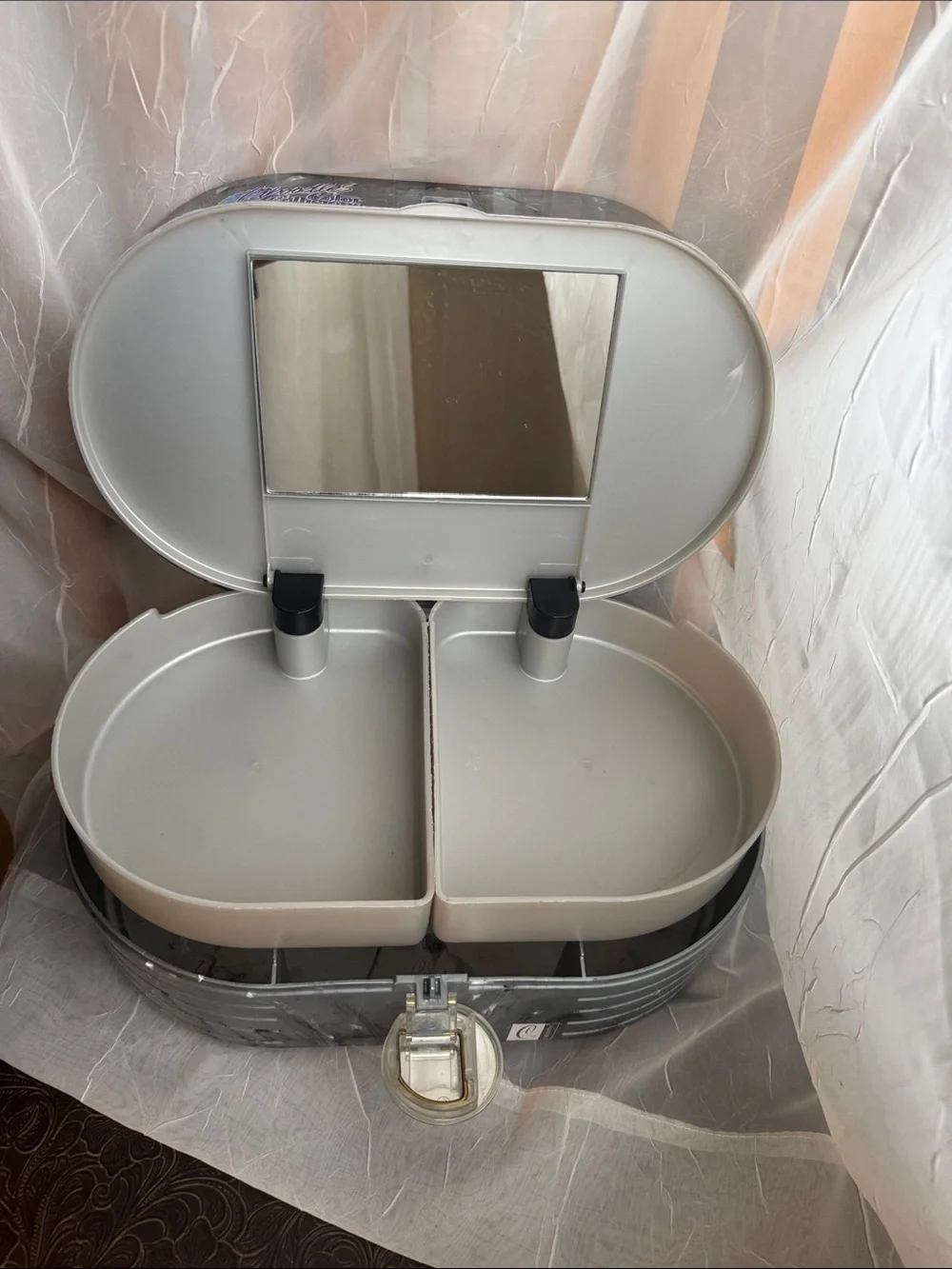 Y2K Caboodles Color Collisions Case - Silver Marble Finish